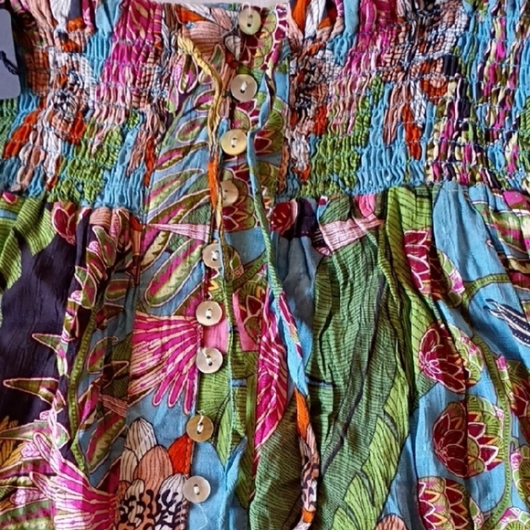 Rachel Roi Women's Multicolor Floral Tropical Maxi Skirt Size XS - Picture 4 of 7